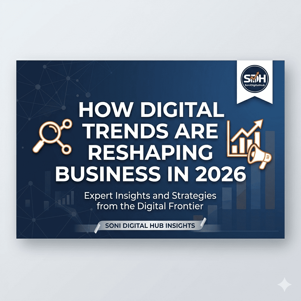 Digital marketing trends 2026 banner by Sony Digital Hub